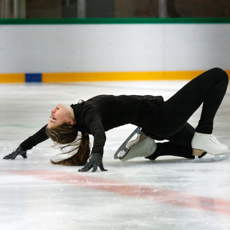 woman figure skating